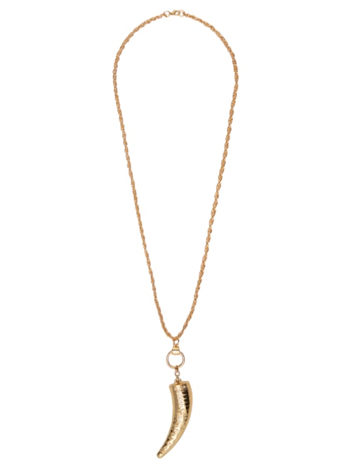 Colar Feminino Dente De Sabre - Dourado