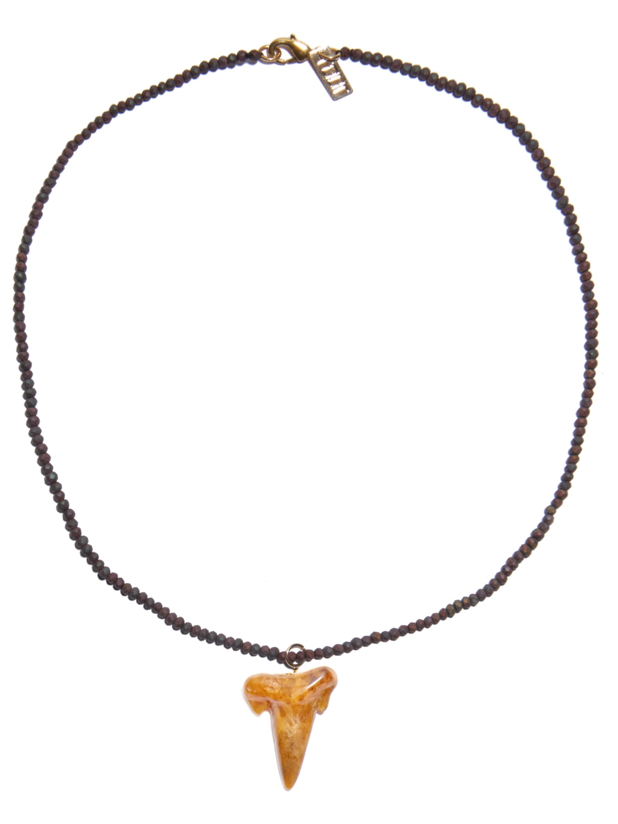 Colar Feminino Dente De Tubarão - Marrom
