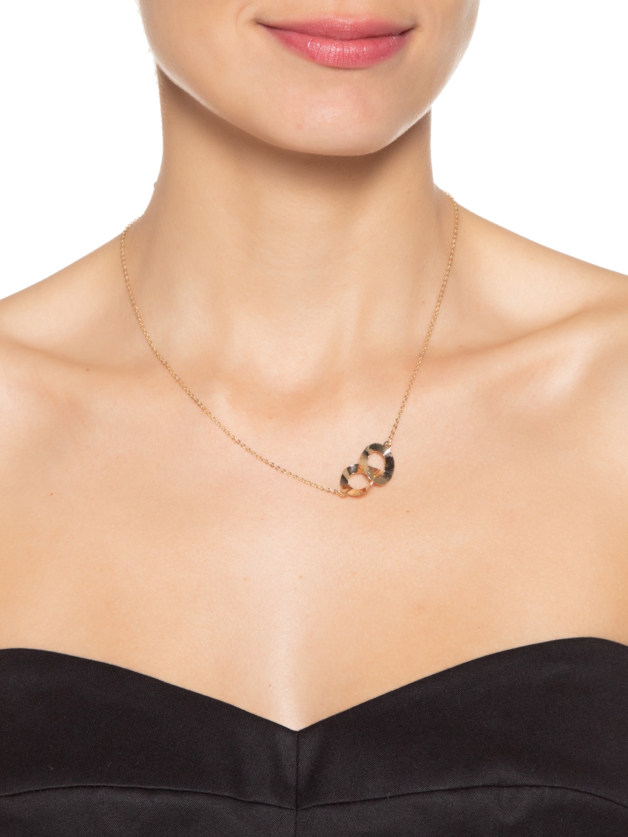 Colar Feminino Duo Dourado Sarpi