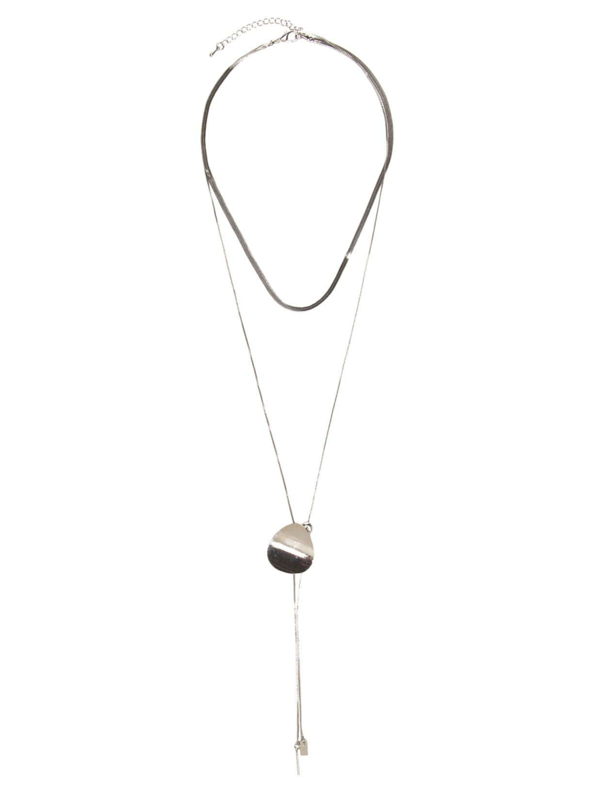 Colar Feminino Duplo - Prateado