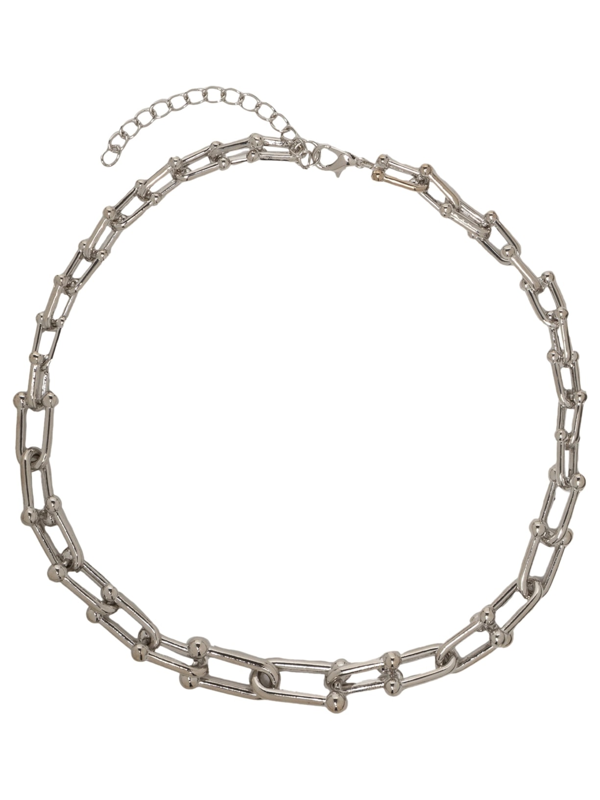 Colar Feminino Elos - Prata