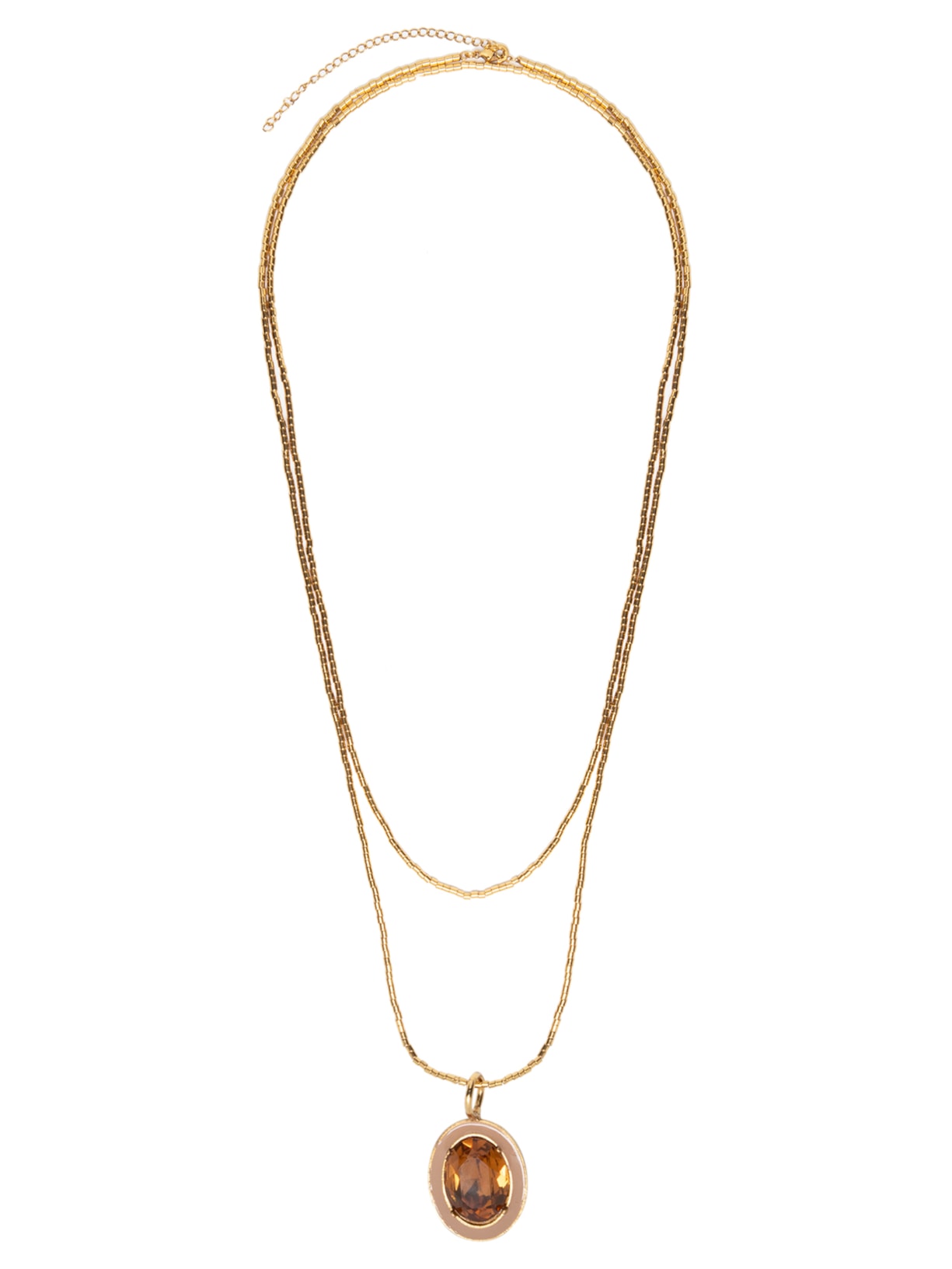 Colar Feminino Equilíbrio Cristal - Dourado