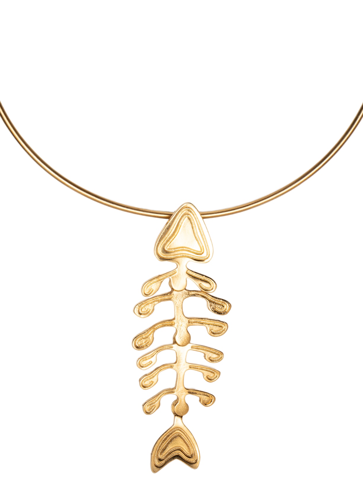 Colar Feminino Escama Dourado Dress To