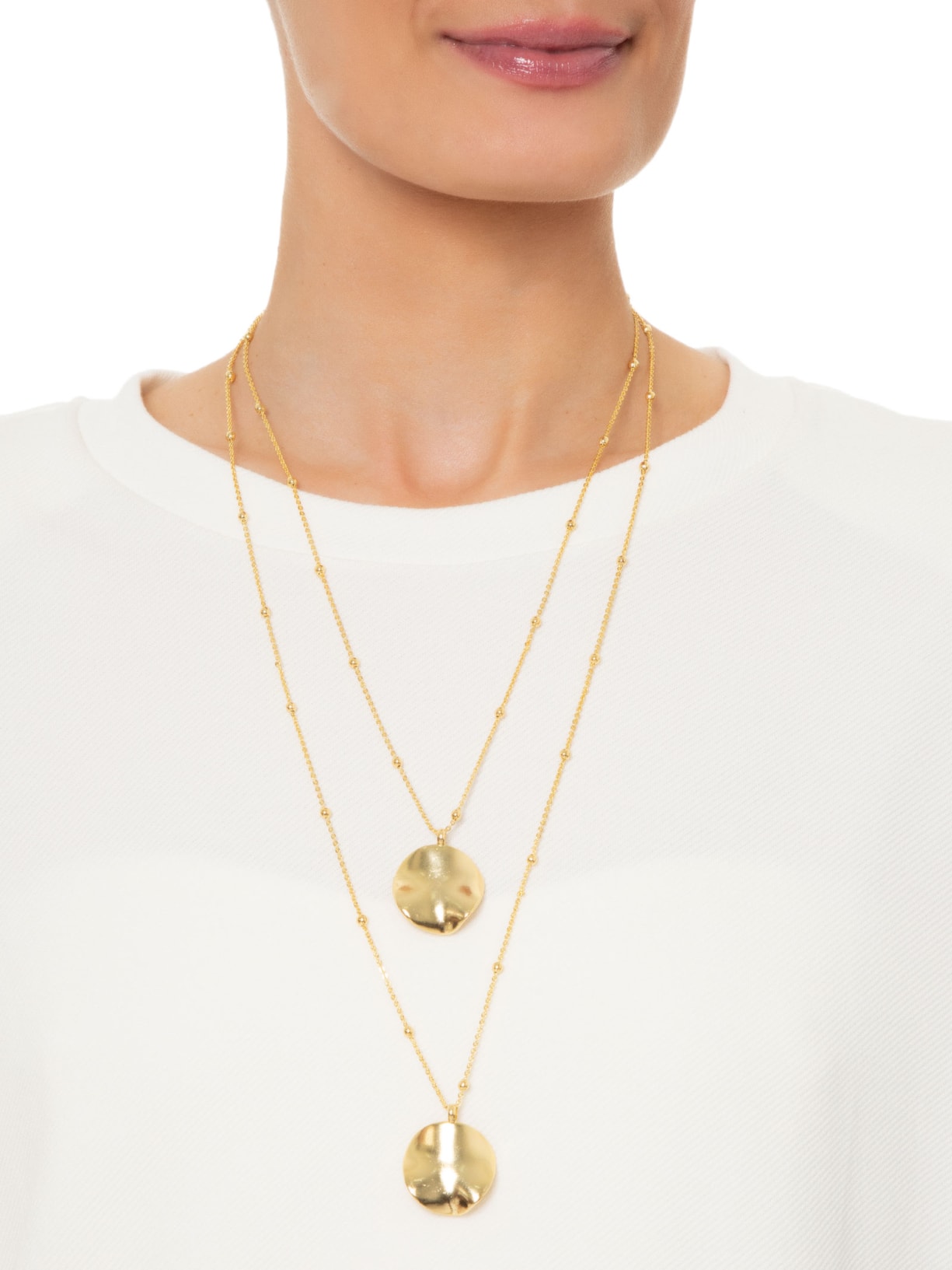 Colar Feminino Escapulário Chamego Dourado Nádia Gimenes