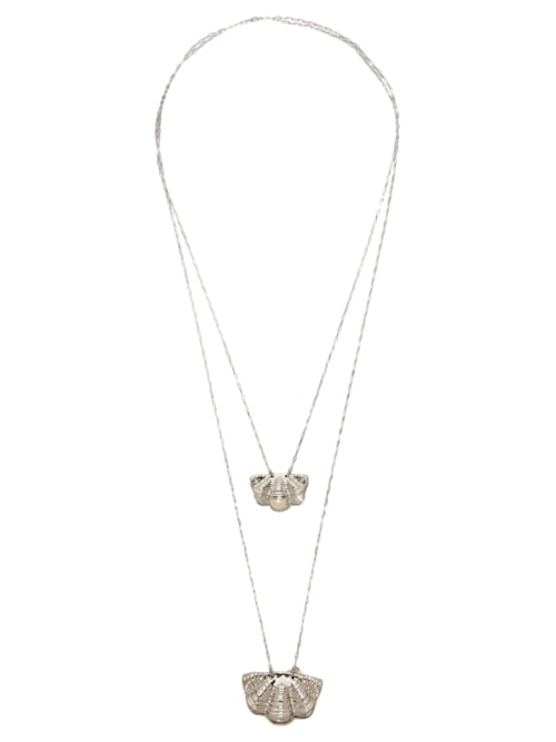 Colar Feminino Escapulário Mare Boho - Prata
