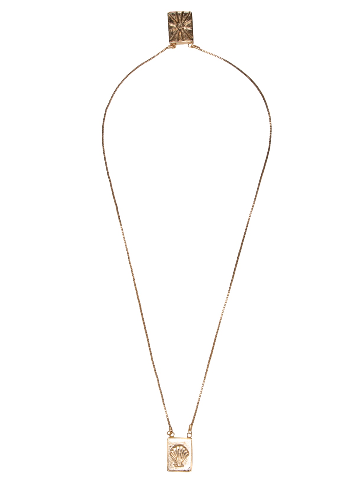 Colar Feminino Escapulário Navegar - Dourado