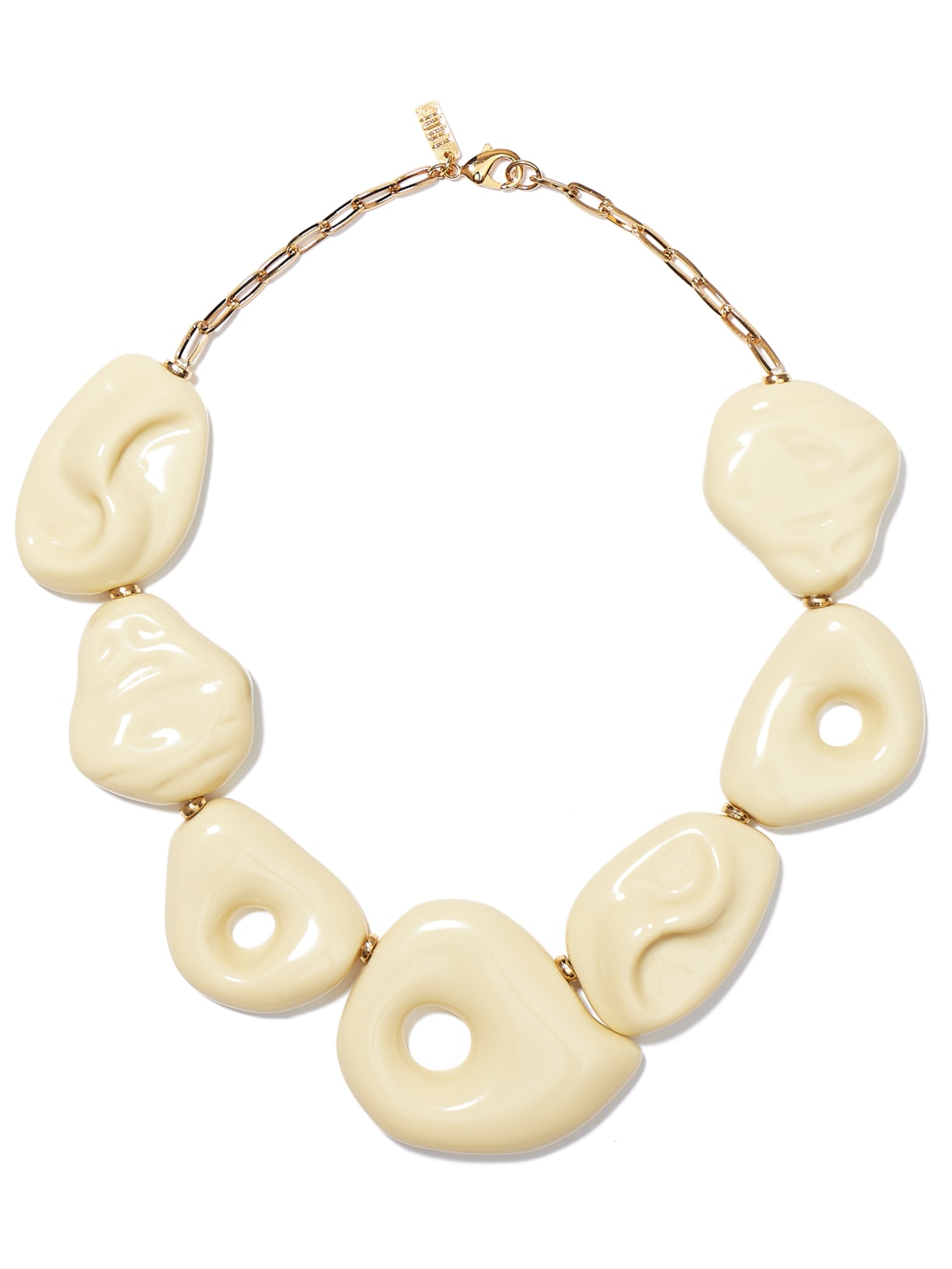 Colar Feminino Esculpido - Off White