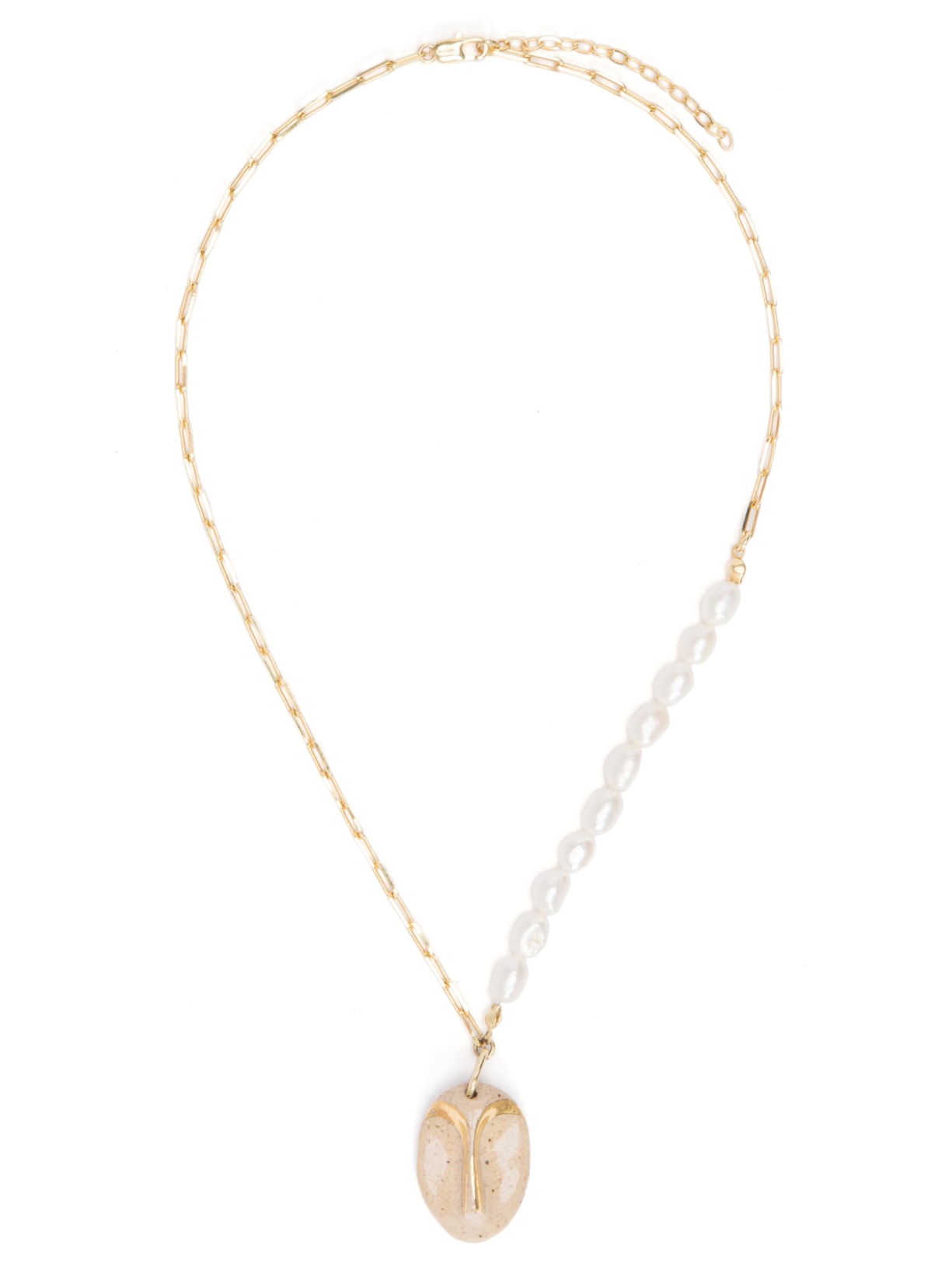 Colar Feminino Esquisses Mini Perla Em Metal - Ouro