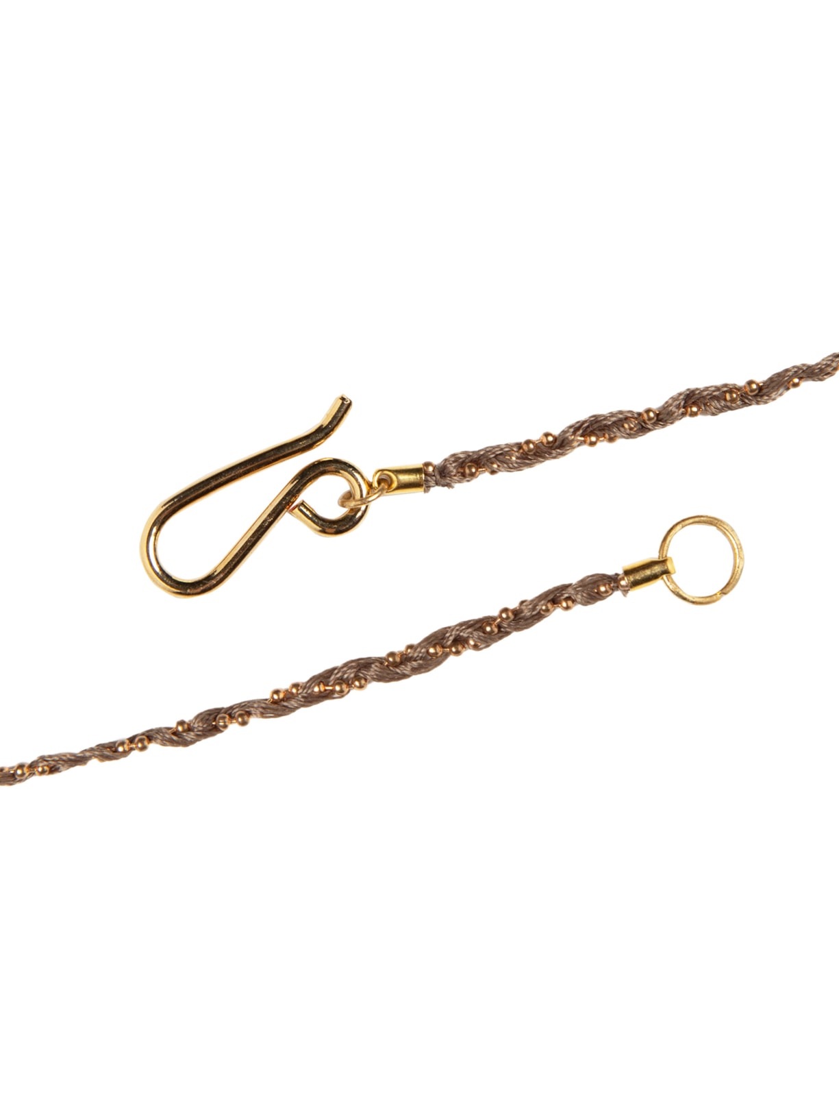 Colar Feminino Fio Pedra Quartzo Marrom Maria Filó