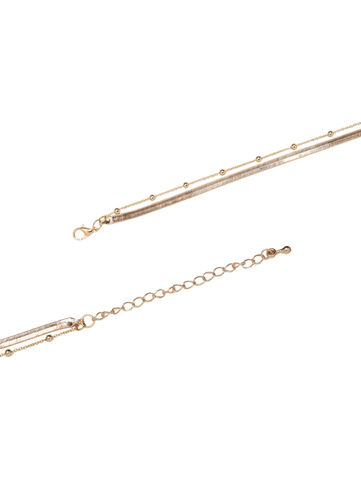 Colar Feminino Folheado Sobreposto Com Pingente Dourado Basiq