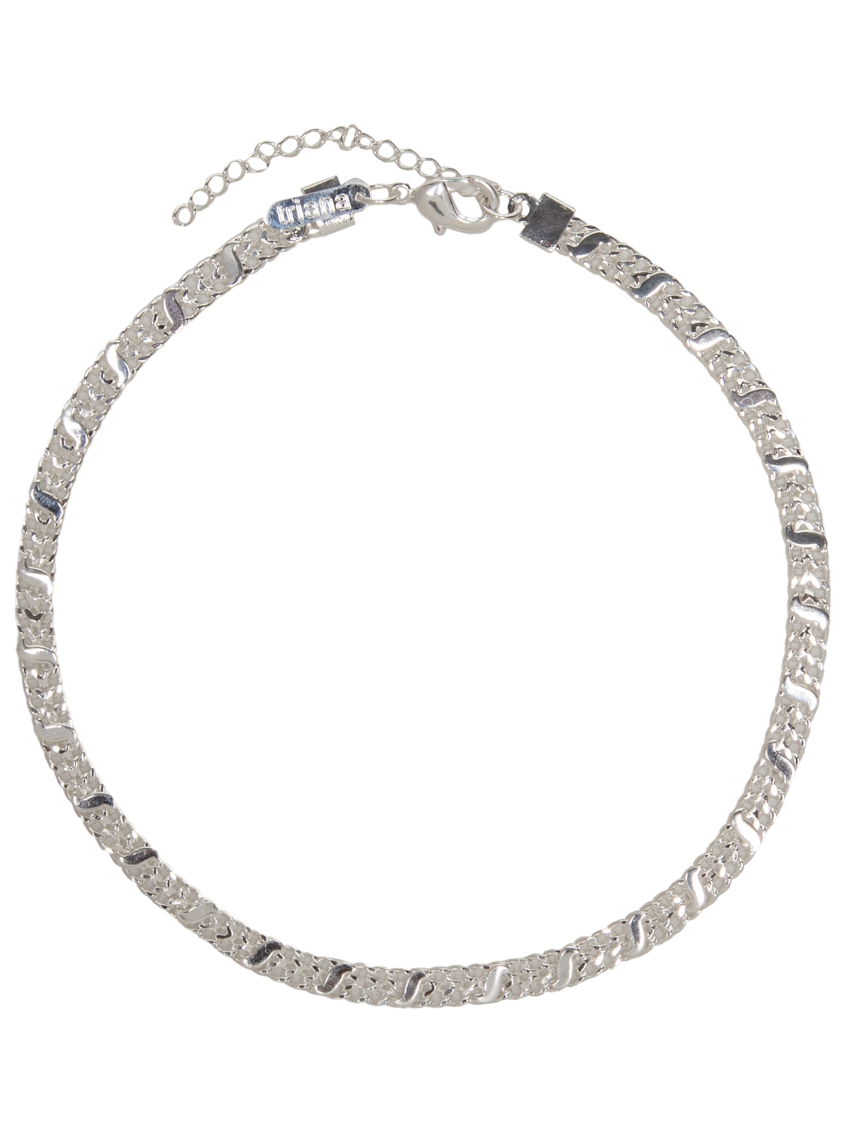 Colar Feminino Gargantilha Corrente Coral - Prata