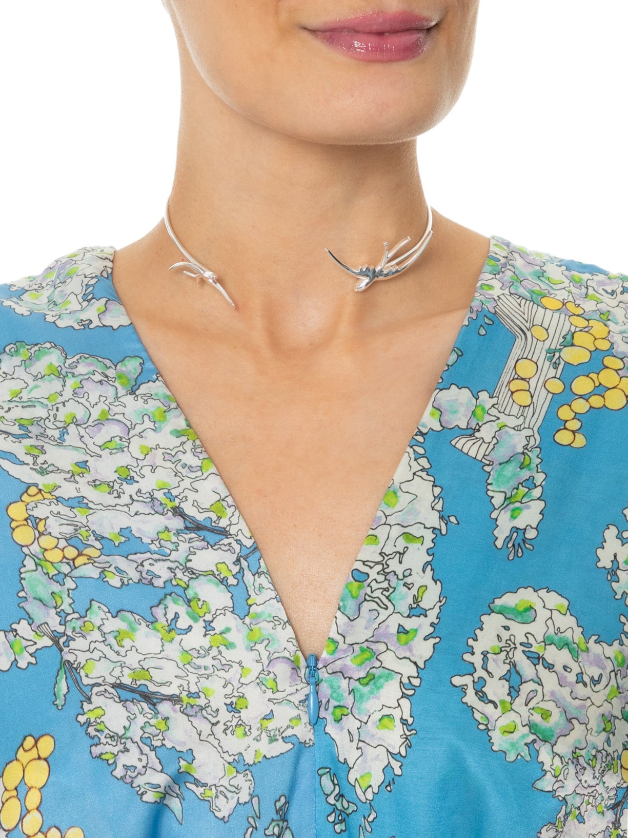 Colar Feminino Gargantilha Dora Prata Triana