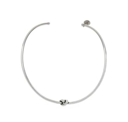 Colar Feminino Gargantilha Ficção Em Metal - Prata