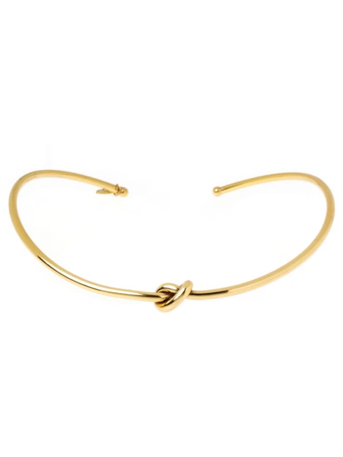 Colar Feminino Gargantilha New Nó - Dourado