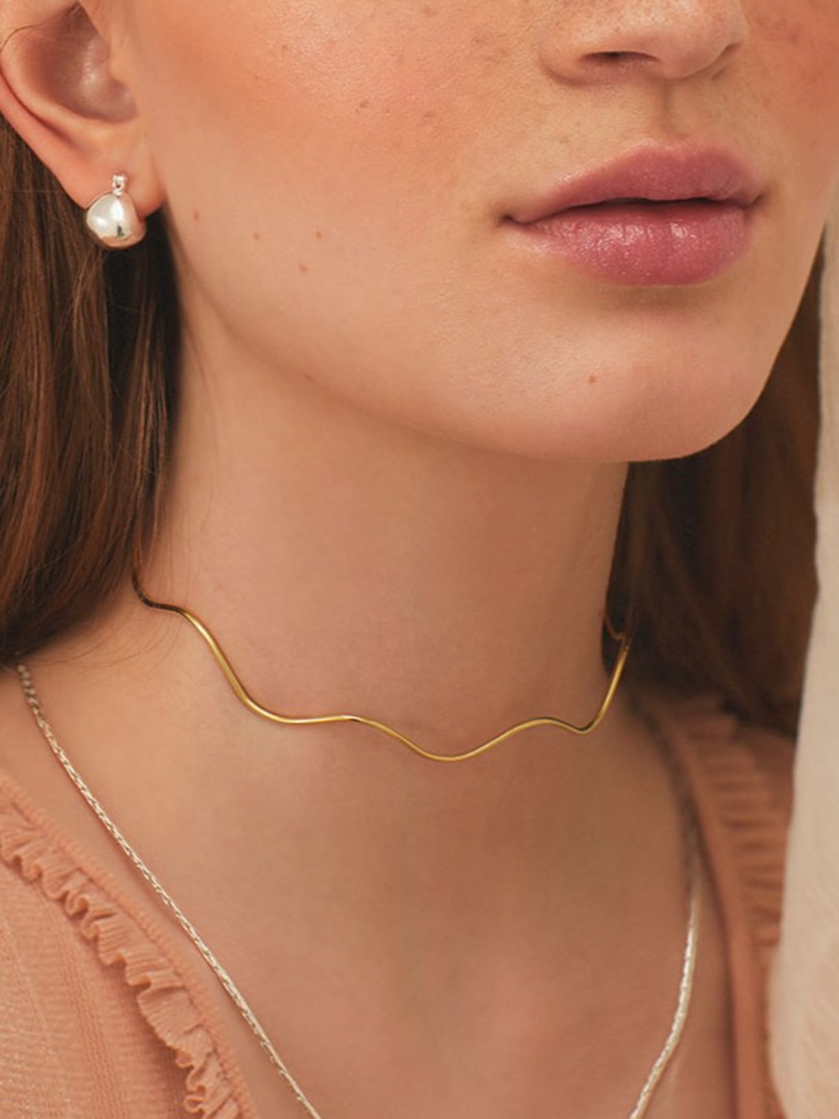 Colar Feminino Gargantilha Ritmo Dourado Triana