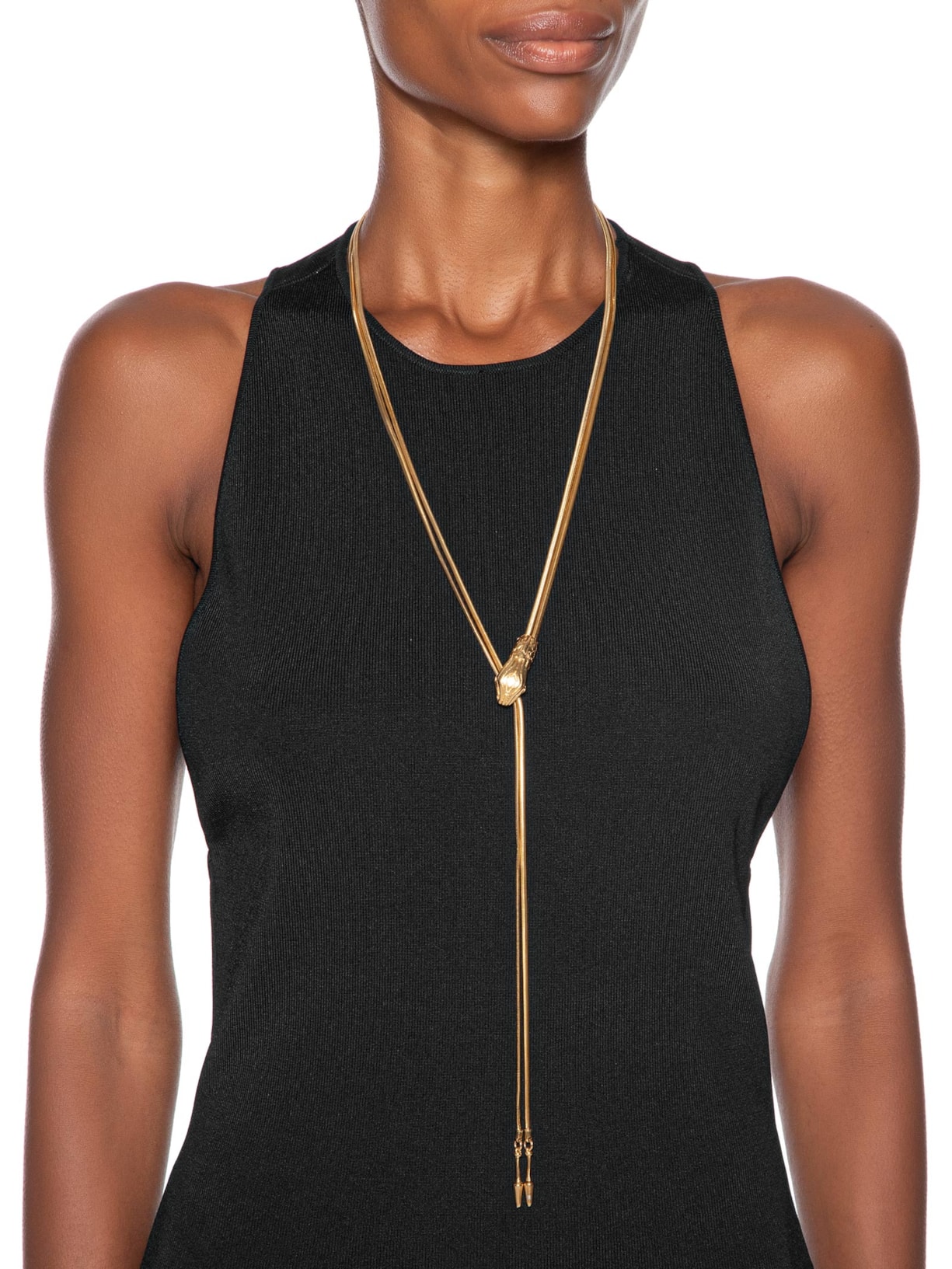 Colar Feminino Gravatinha Dourado Animale