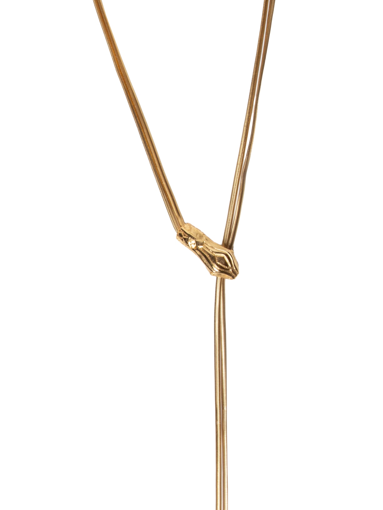 Colar Feminino Gravatinha Dourado Animale