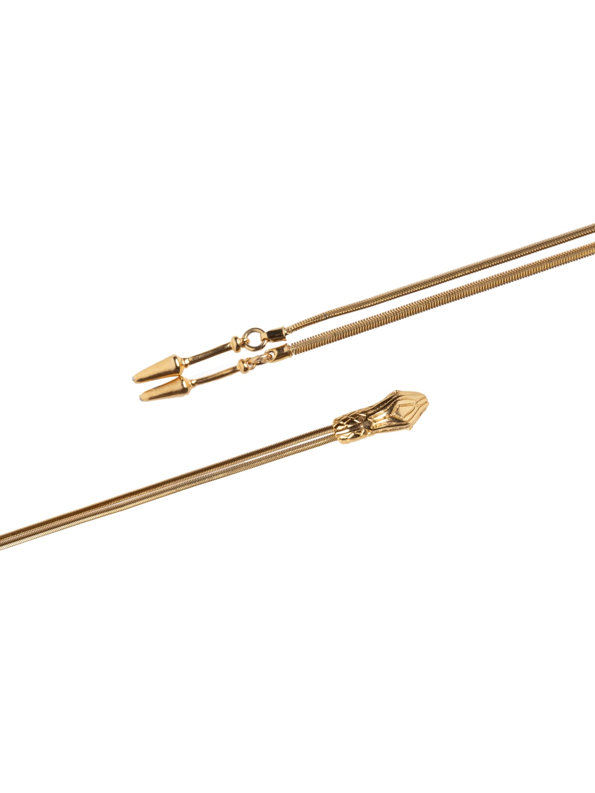 Colar Feminino Gravatinha Dourado Animale