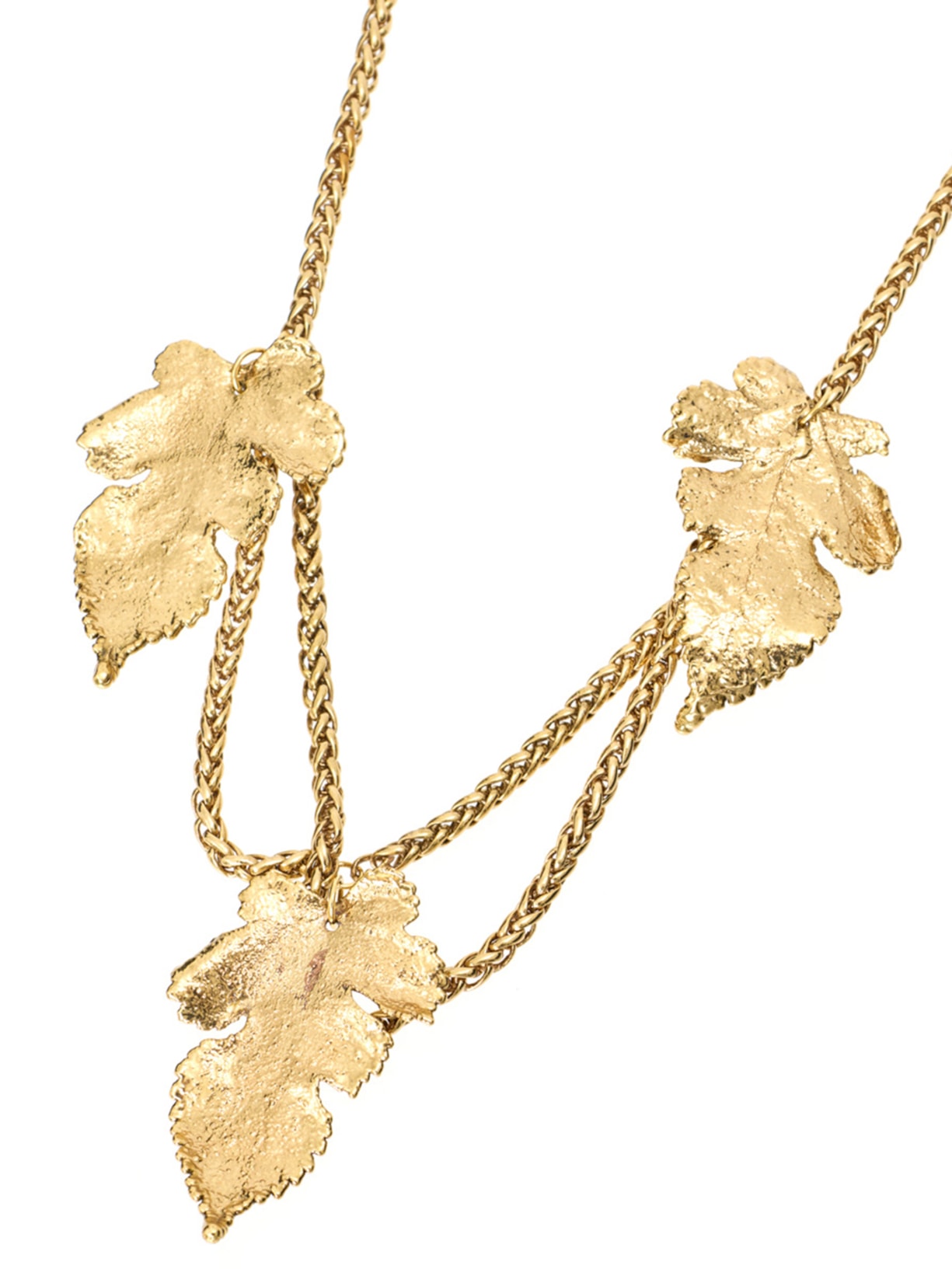 Colar Feminino Leafs I26 Dourado Mixed