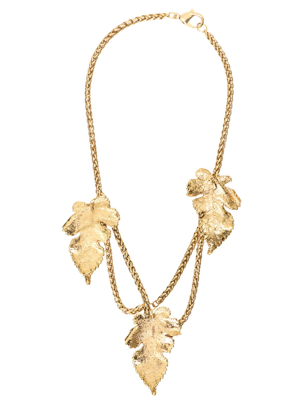 Colar Feminino Leafs I26 Dourado Mixed