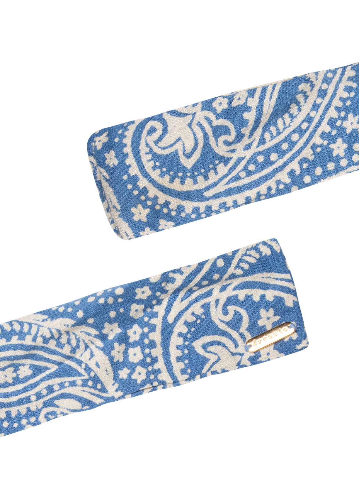 Colar Feminino Lenço Estampado Azul Dress To