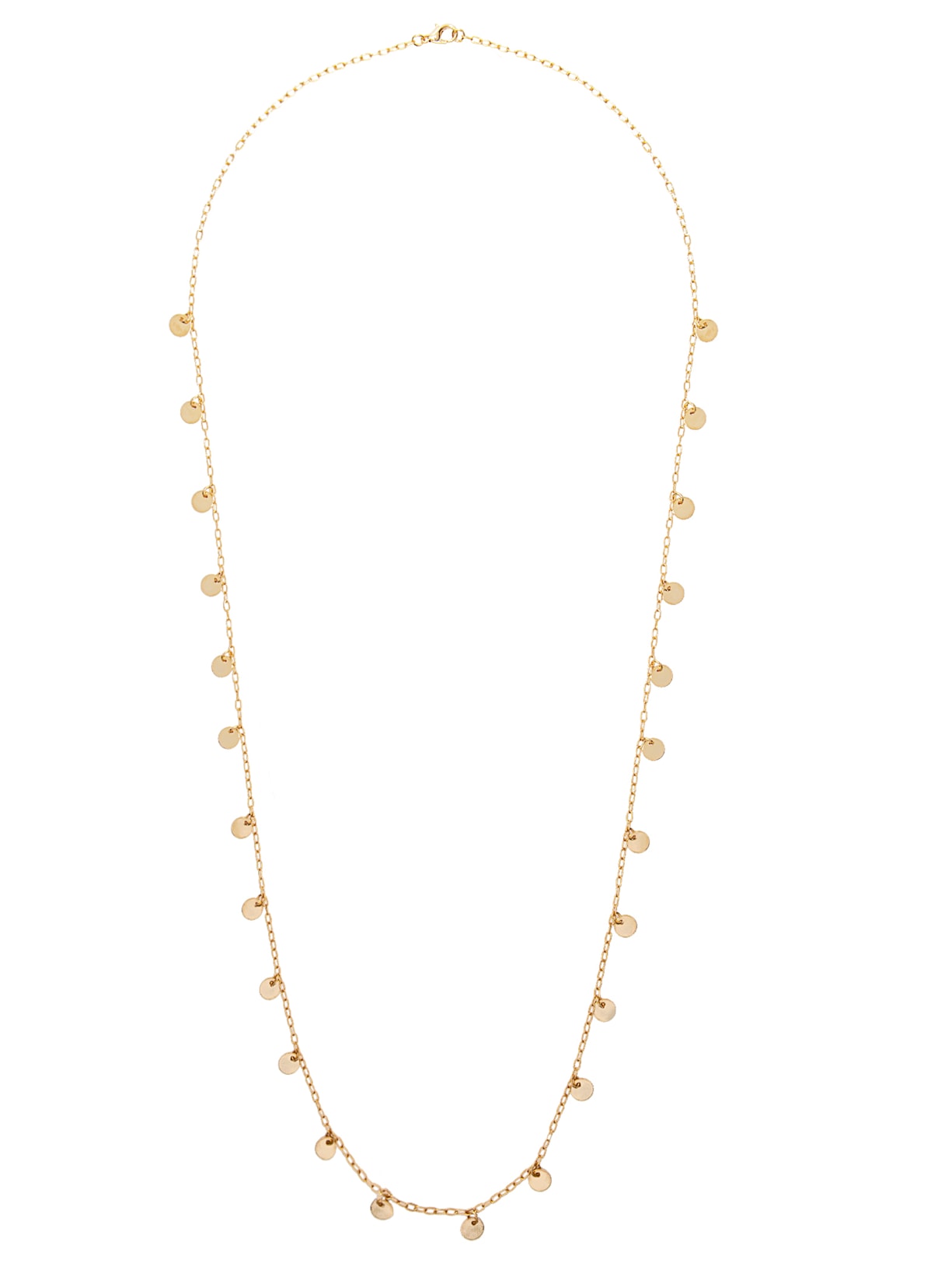 Colar Feminino Longo Com Medalhas - Dourado