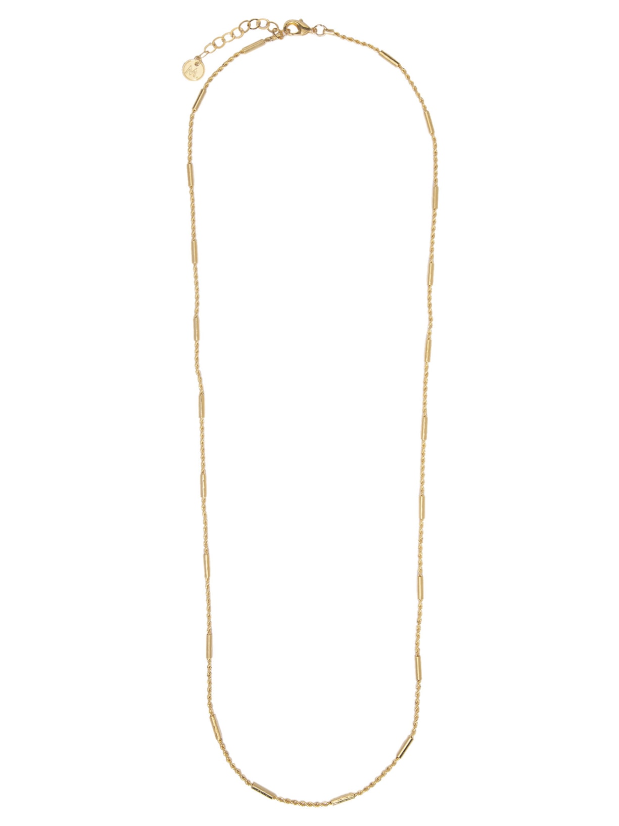 Colar Feminino Longo Corrente Intensidade Em Metal - Dourado