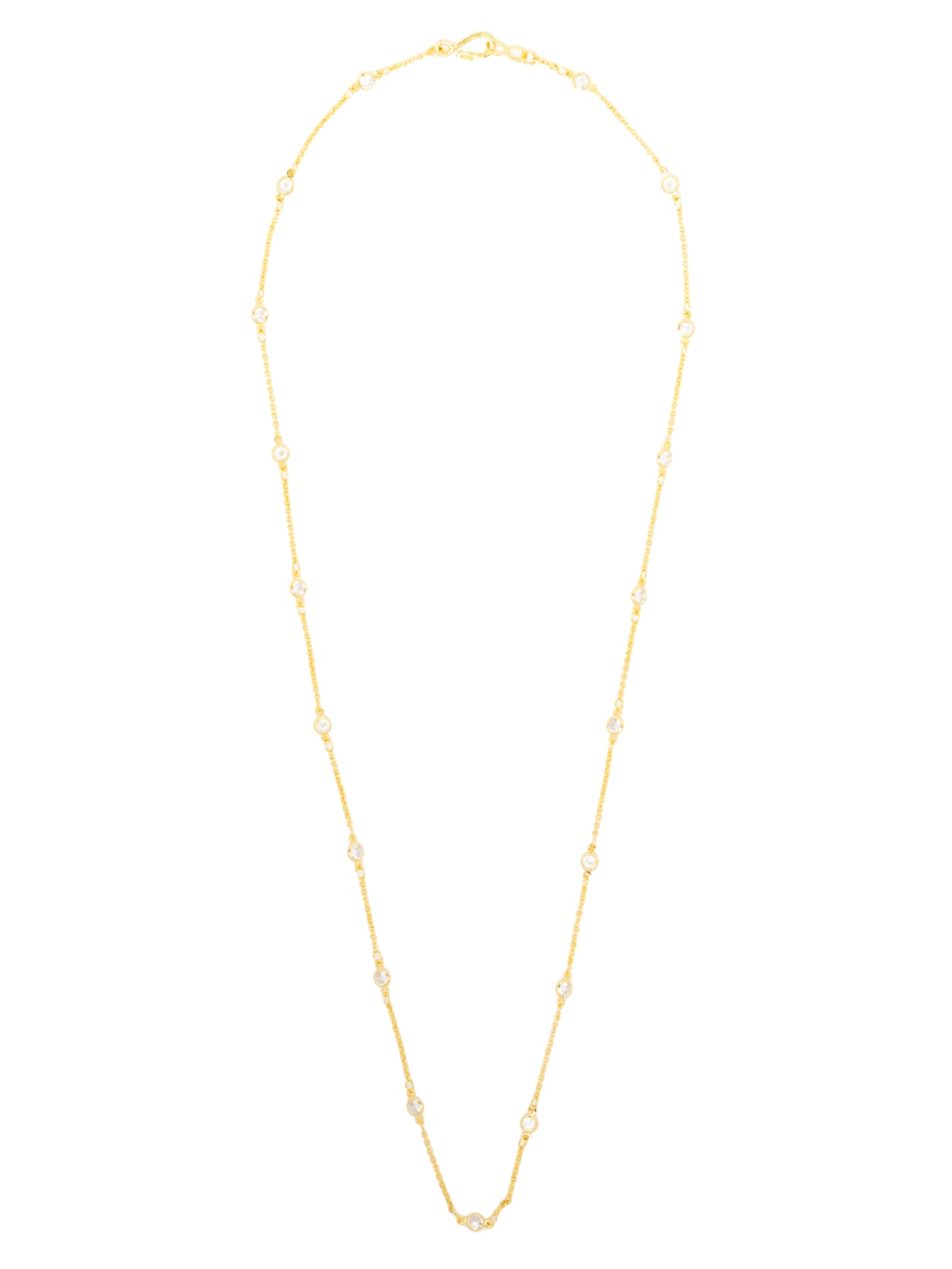Colar Feminino Longo Myself Zircônia - Dourado