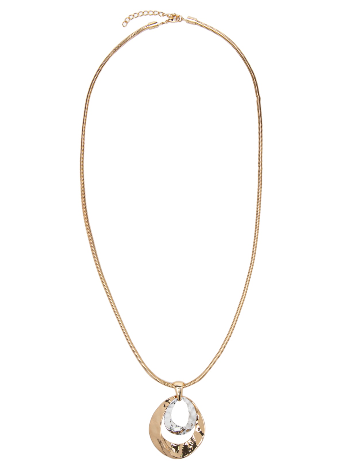 Colar Feminino Longo Orgânico - Dourado