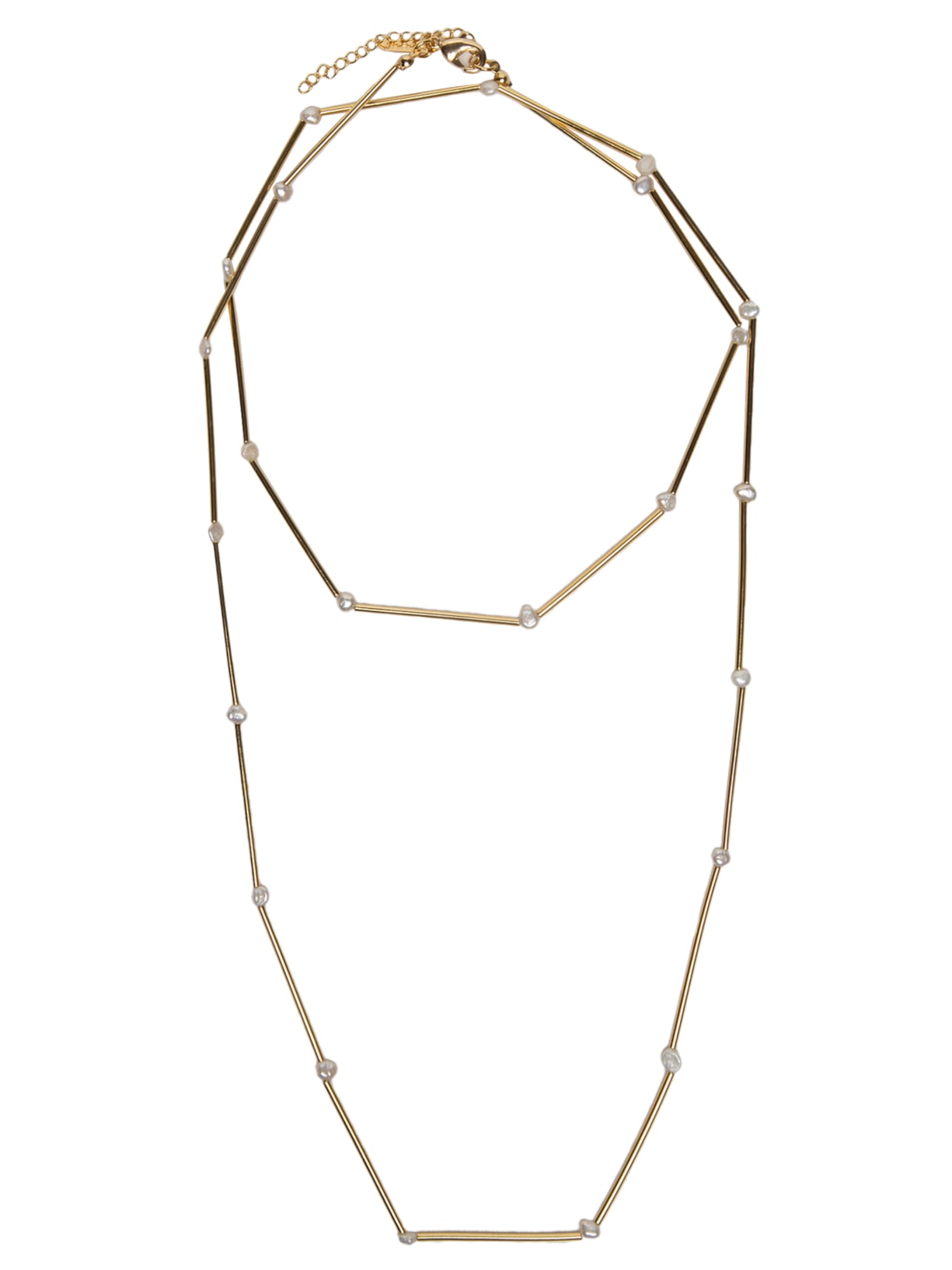 Colar Feminino Magri Com Pérolas - Dourado