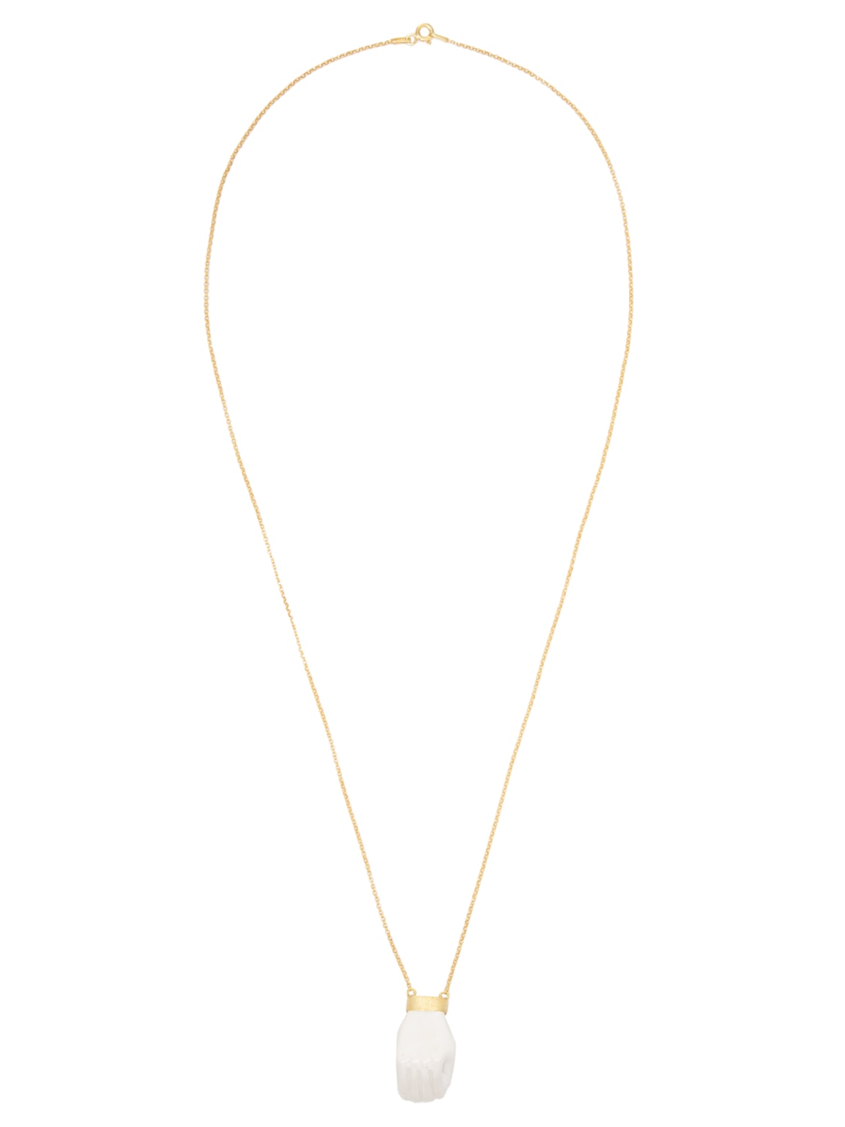 Colar Feminino Mancheia Em Metal - Off White