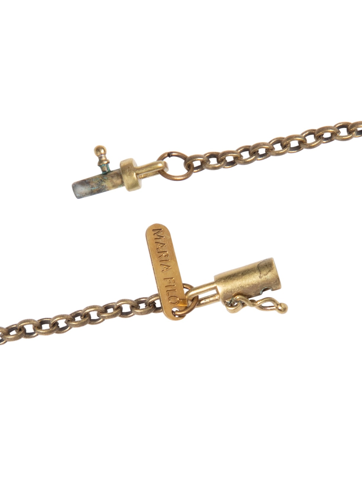 Colar Feminino Medalha Bolinha Metal Dourado Maria Filó