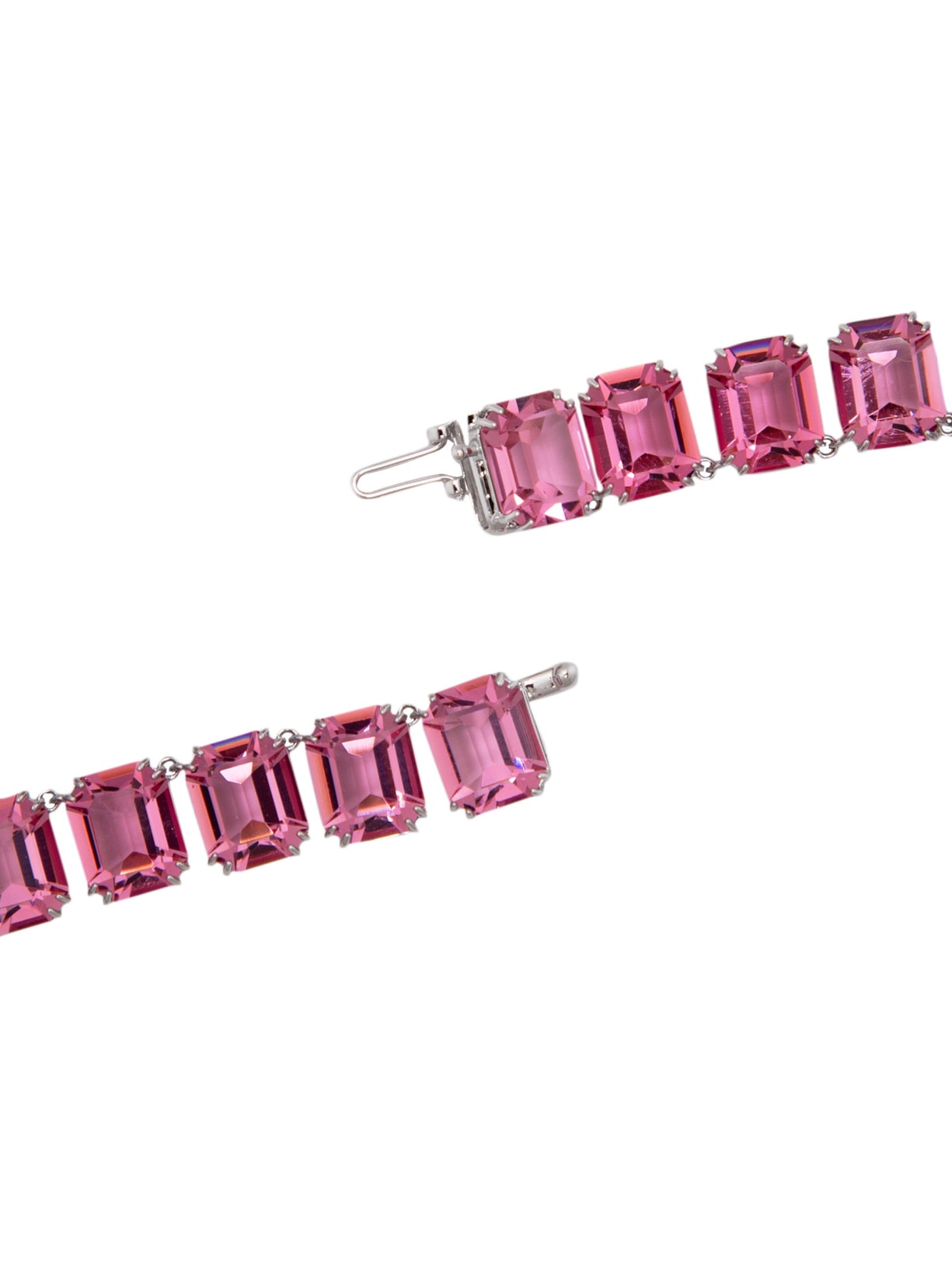 Colar Feminino Millenia Octógono Rosa Swarovski