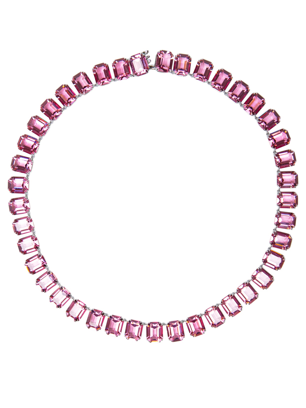 Colar Feminino Millenia Octógono Rosa Swarovski