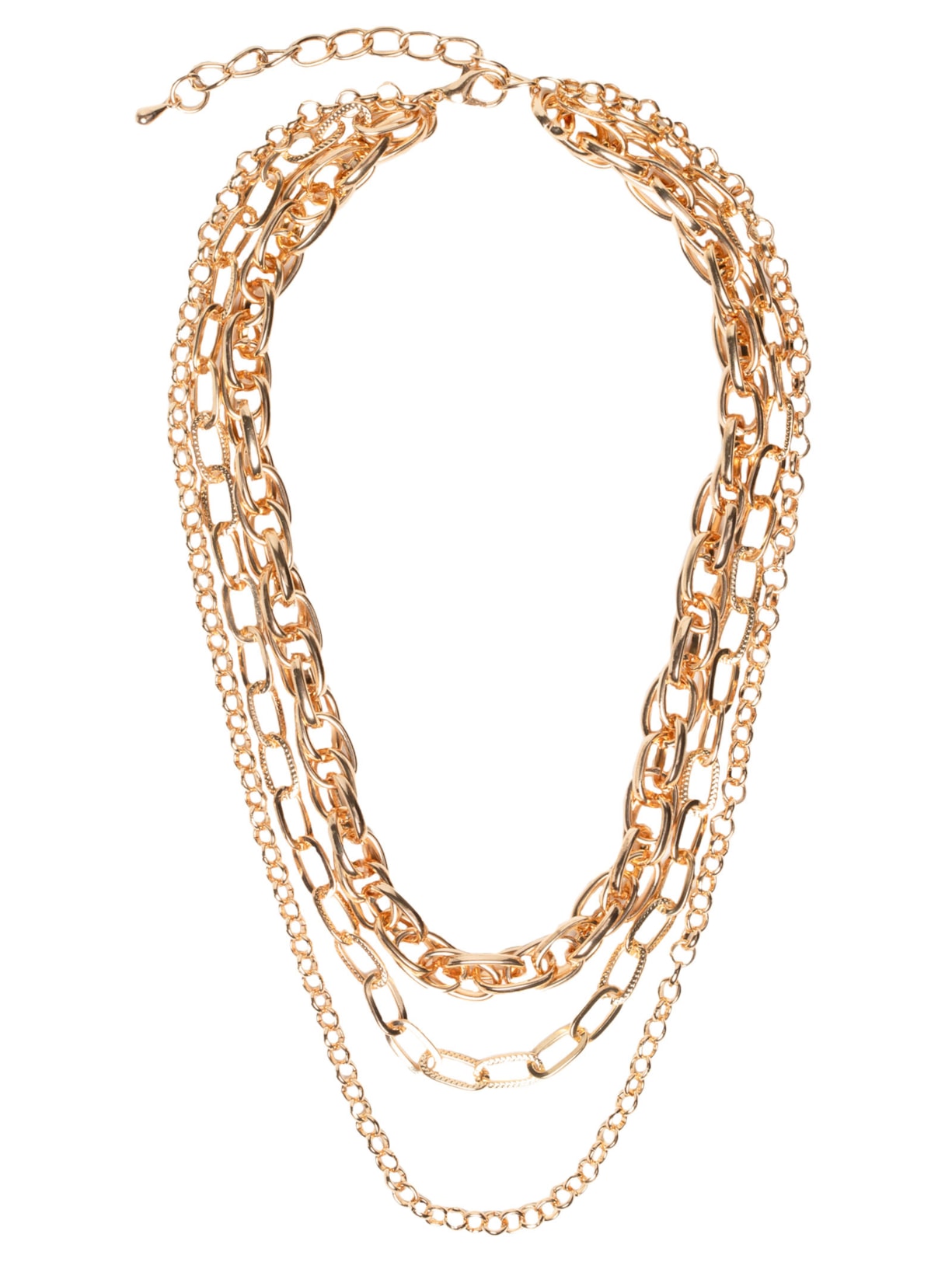 Colar Feminino Mix Correntes - Dourado