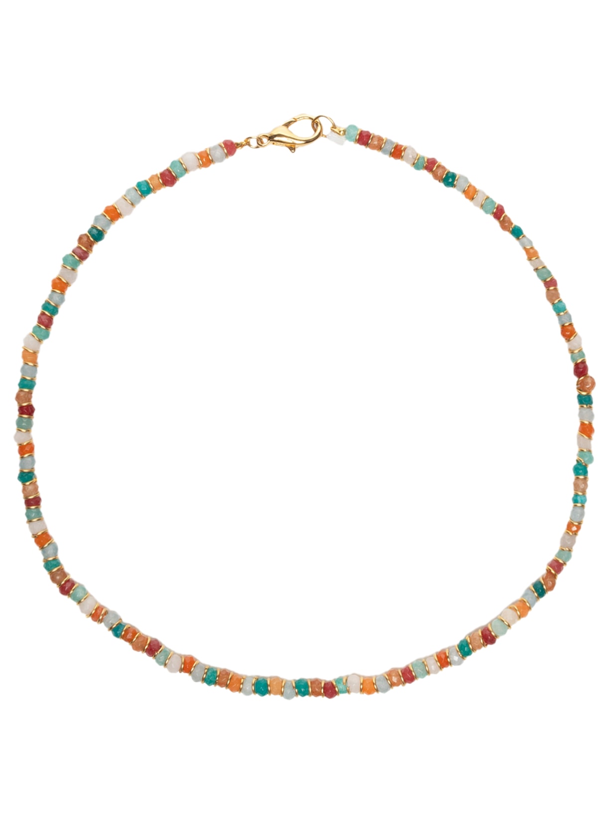 Colar Feminino Mixed Jade - Dourado