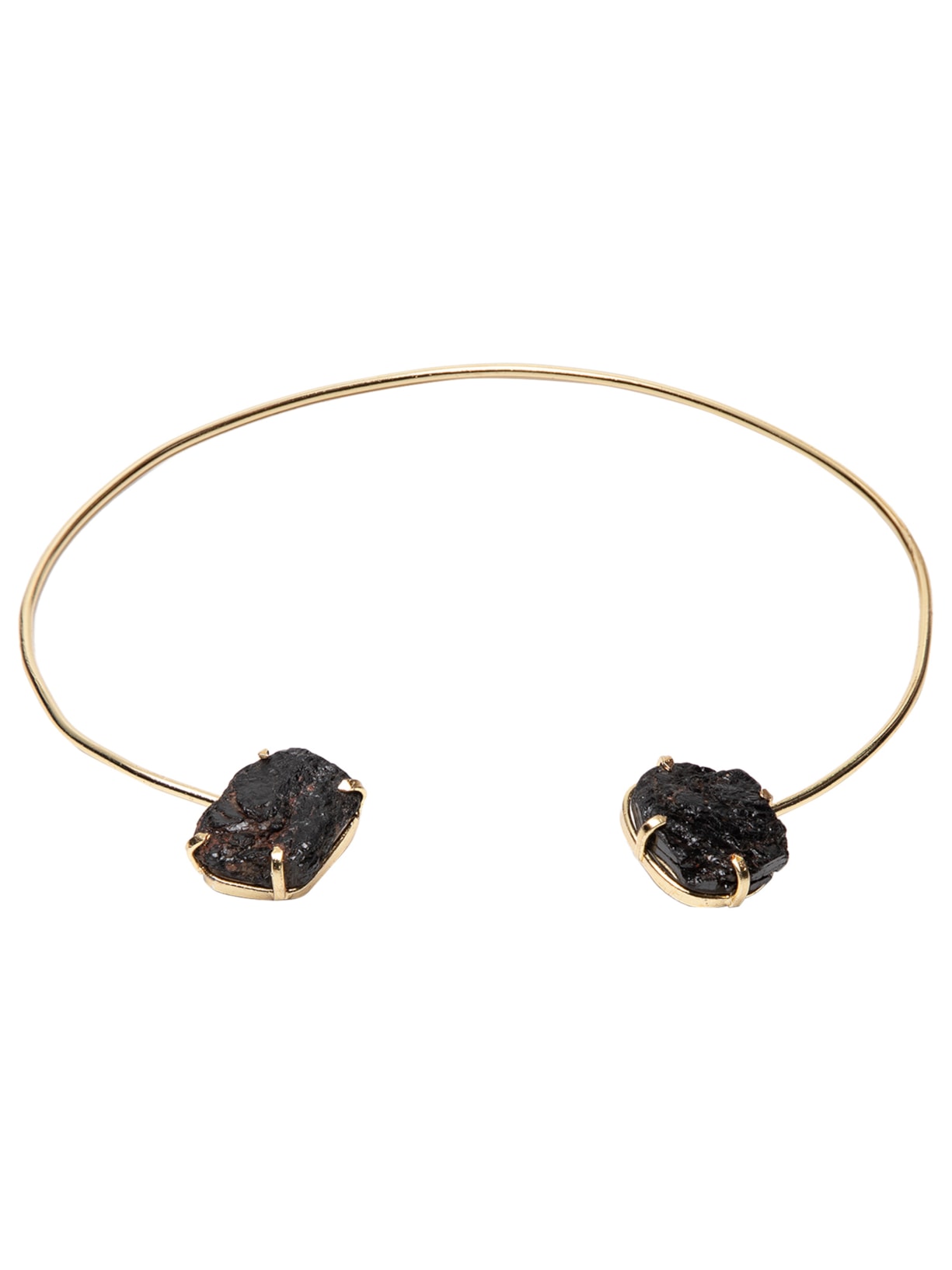 Colar Feminino Pedras Naturais - Dourado