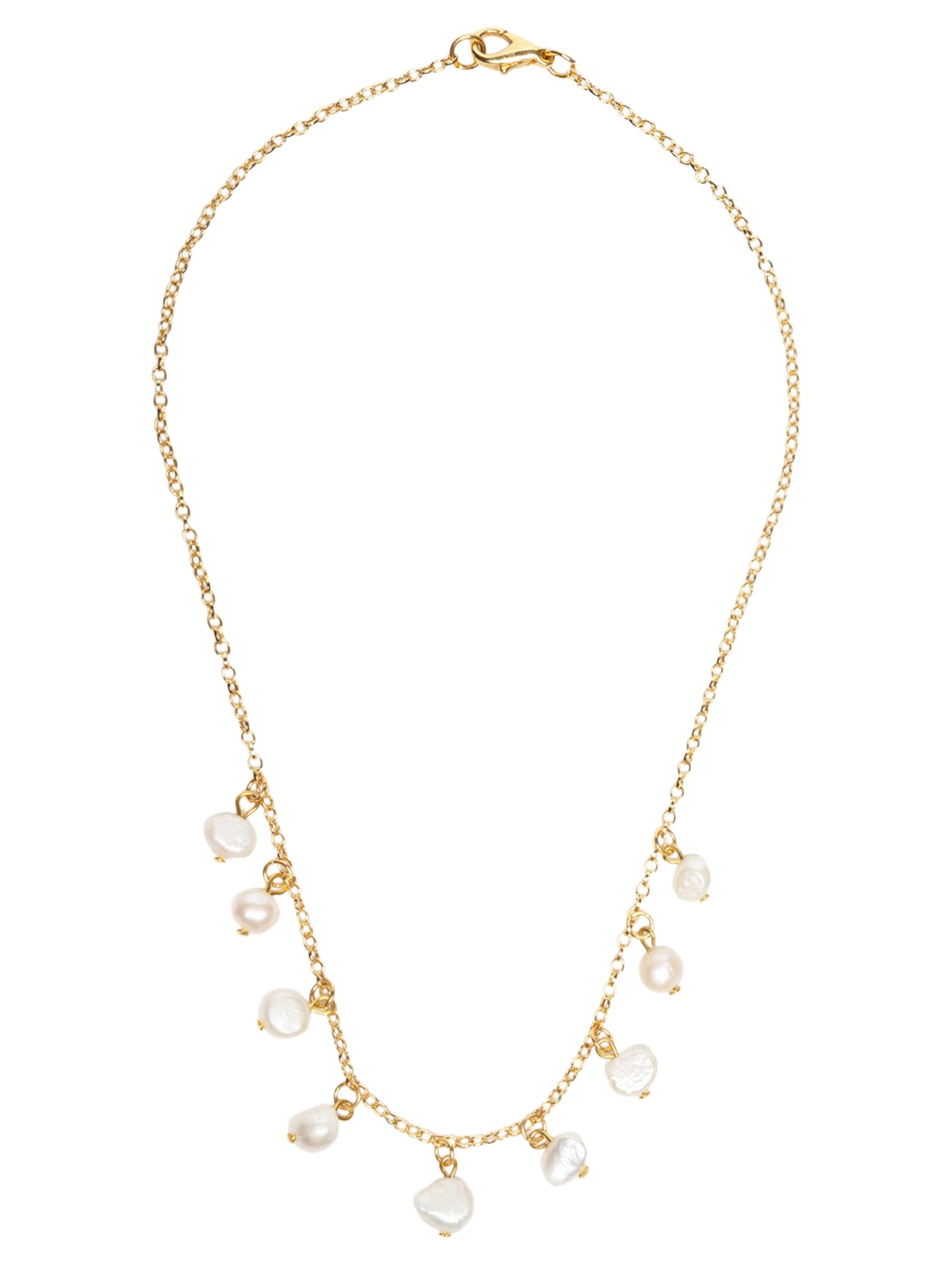 Colar Feminino Pérola Chuveirinho - Dourado