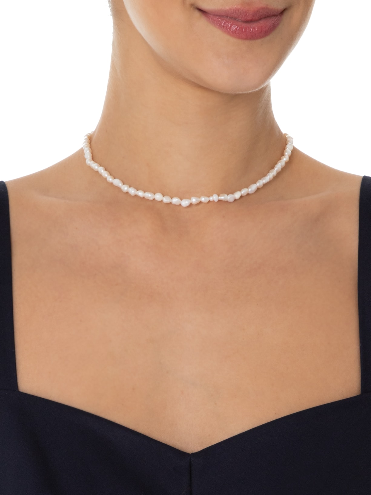 Colar Feminino Pérolas Dourado '2Essential