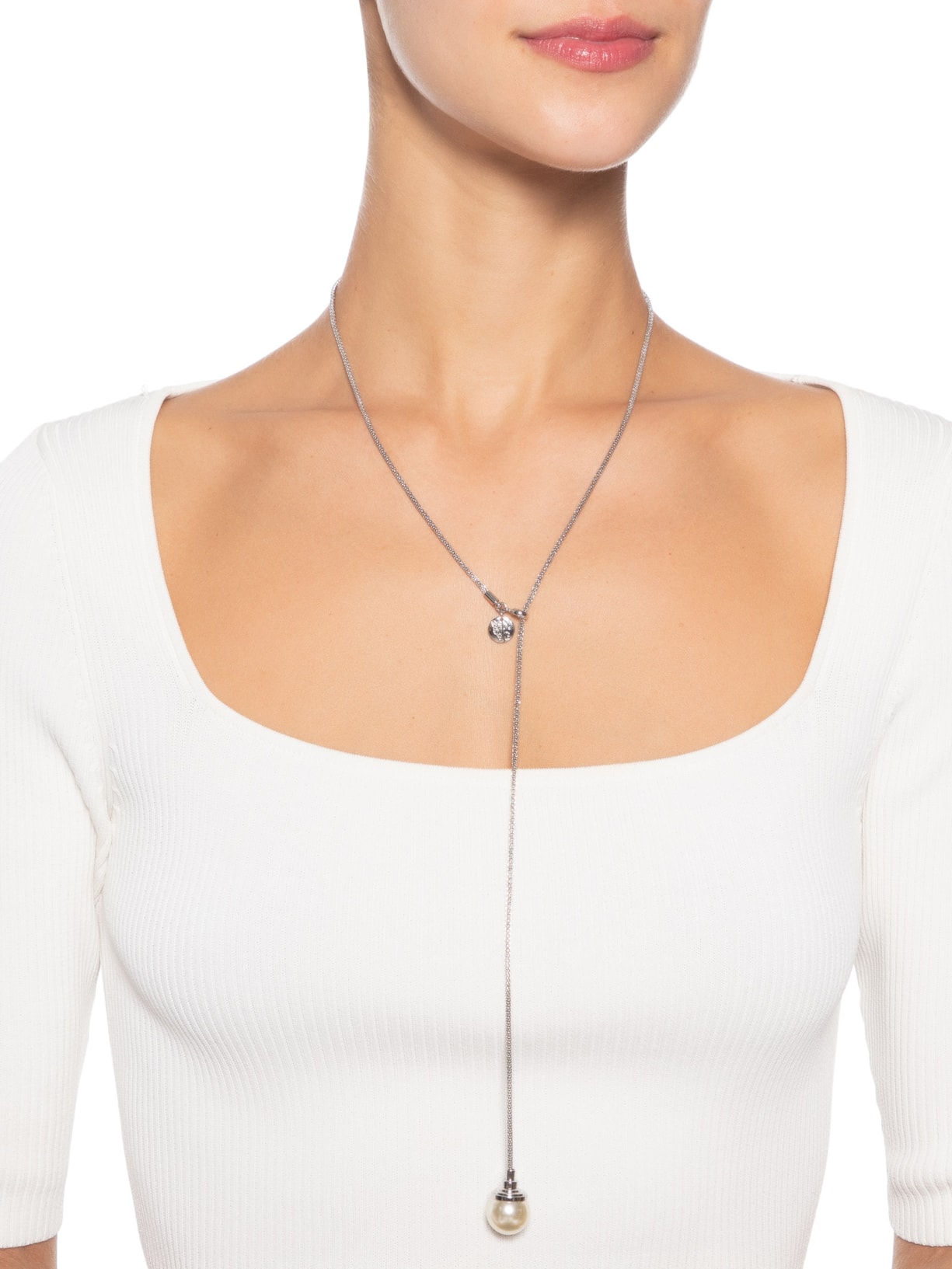 Colar Feminino Ping Fascínio Prateado Nádia Gimenes