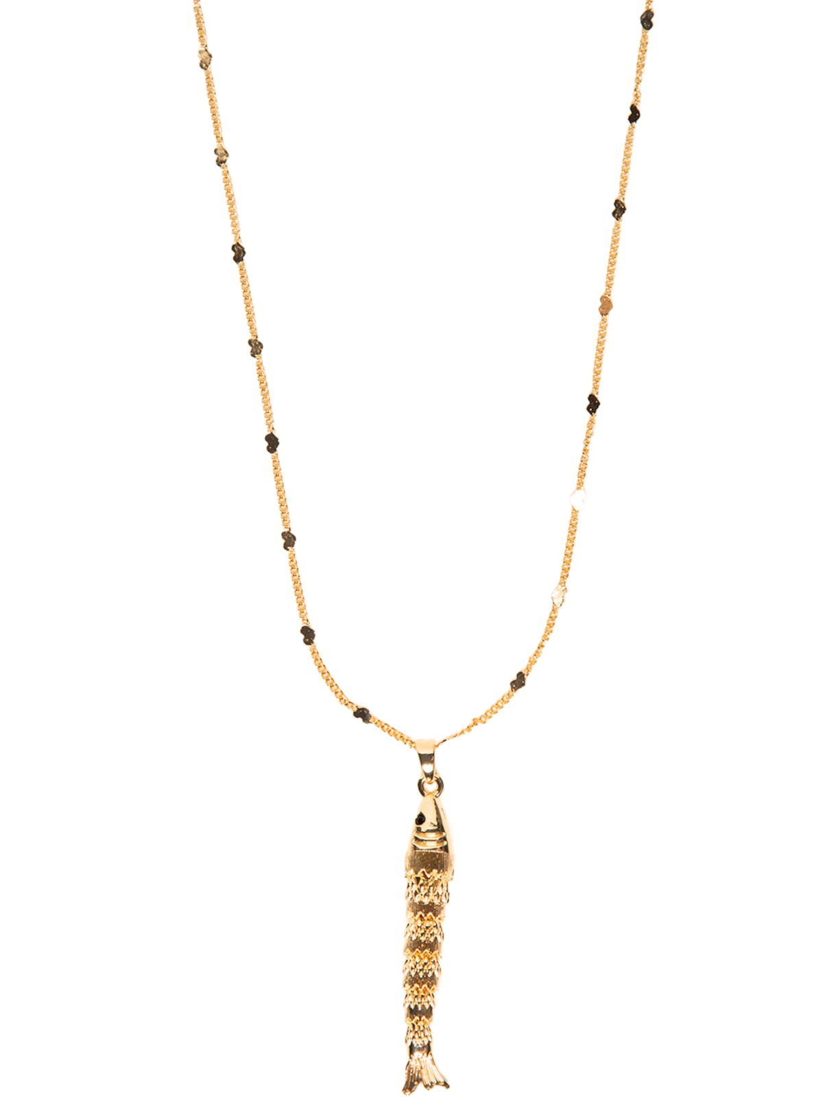 Colar Feminino Pingente Peixe Dourado Market 33