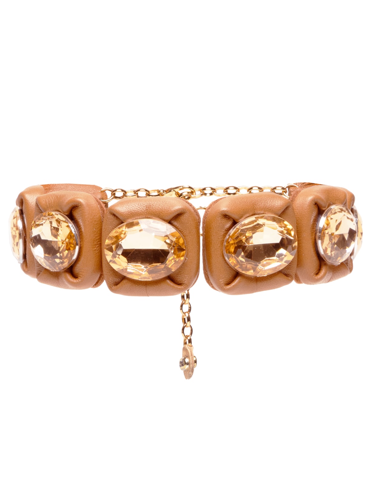 Colar Feminino Puffer - Marrom