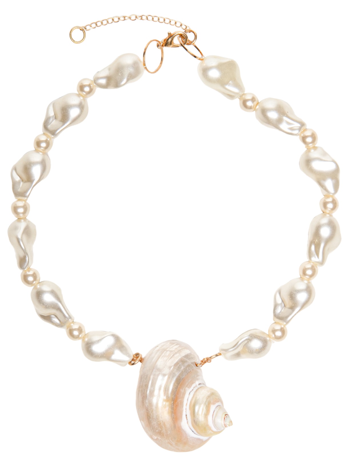 Colar Feminino Shell Barrocas - Off White