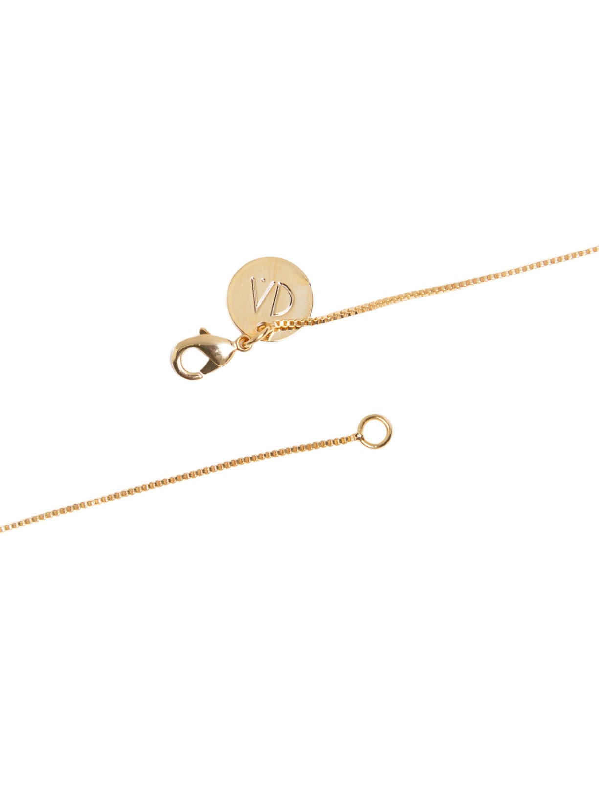 Colar Feminino Solitário Pérola Dourado Andressa Delamuta