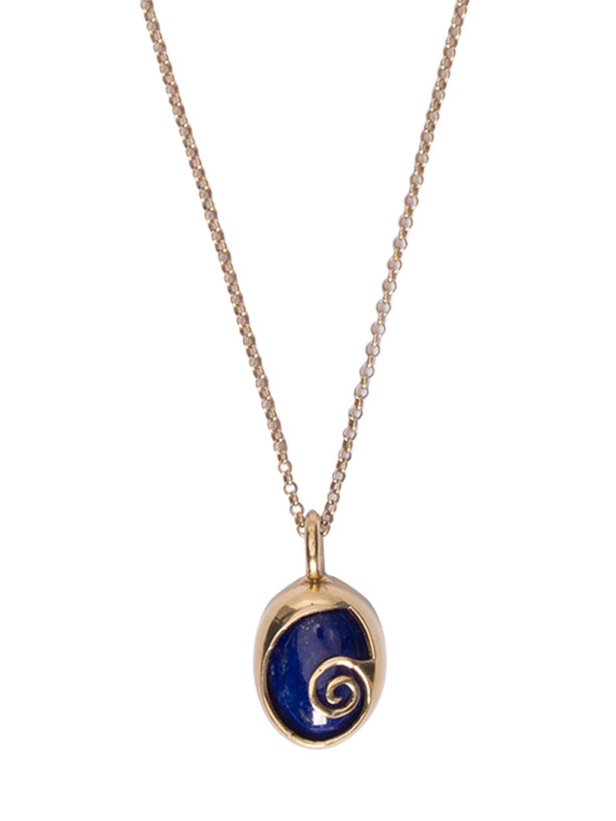 Colar Feminino Spiralis Lapis Lazuli Em Prata Ouro Nathalie Edenburg
