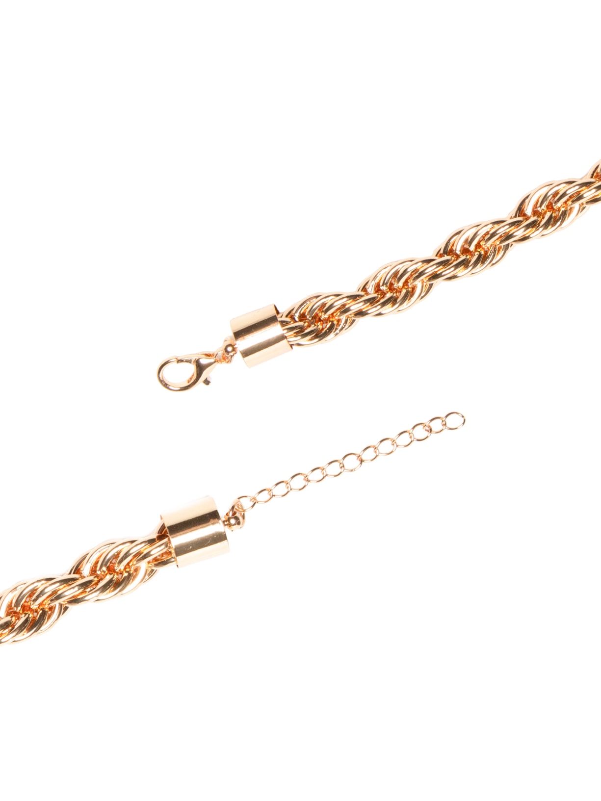 Colar Feminino Trançado Dourado Market 33