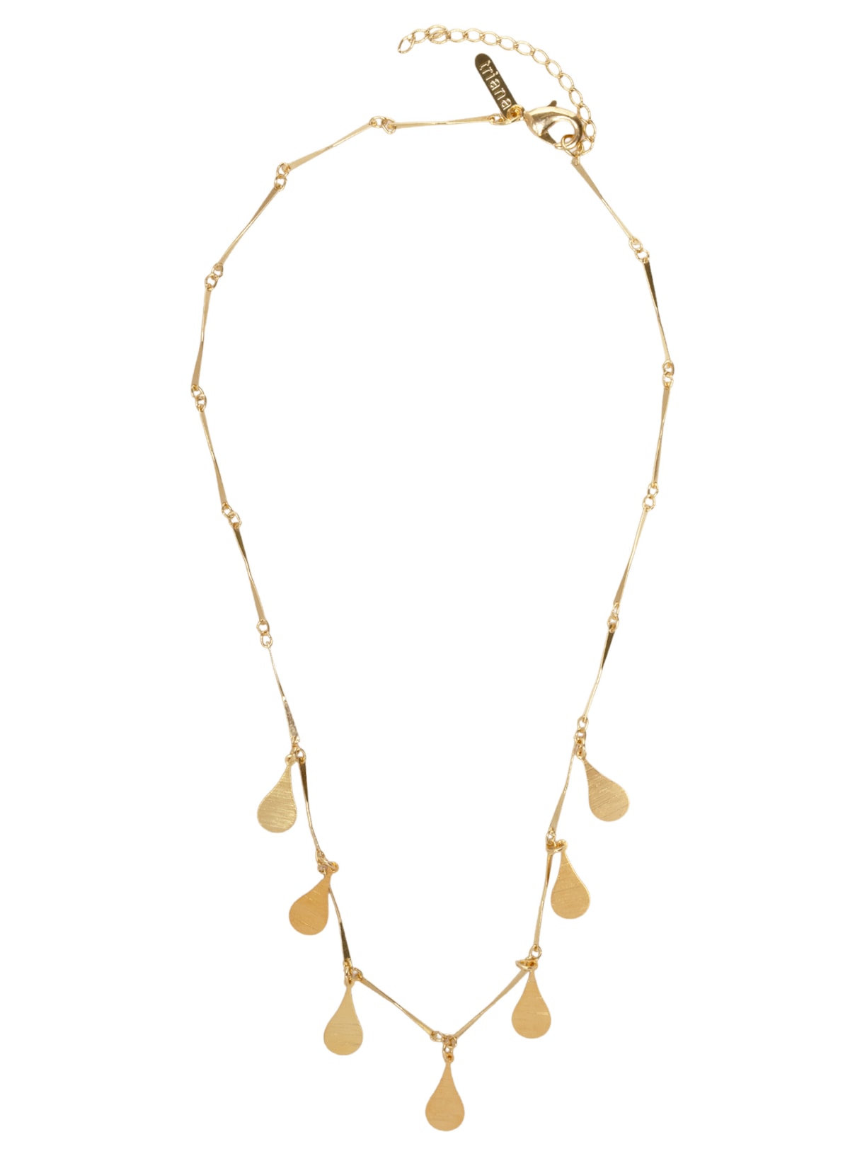 Colar Feminino Trevo Com Pingentes - Dourado