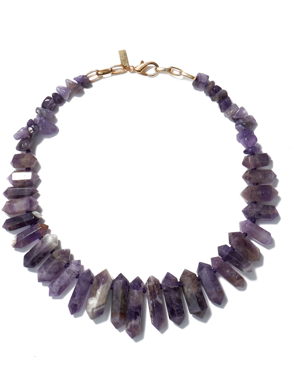 Colar Feminino Tribal Pontas - Roxo