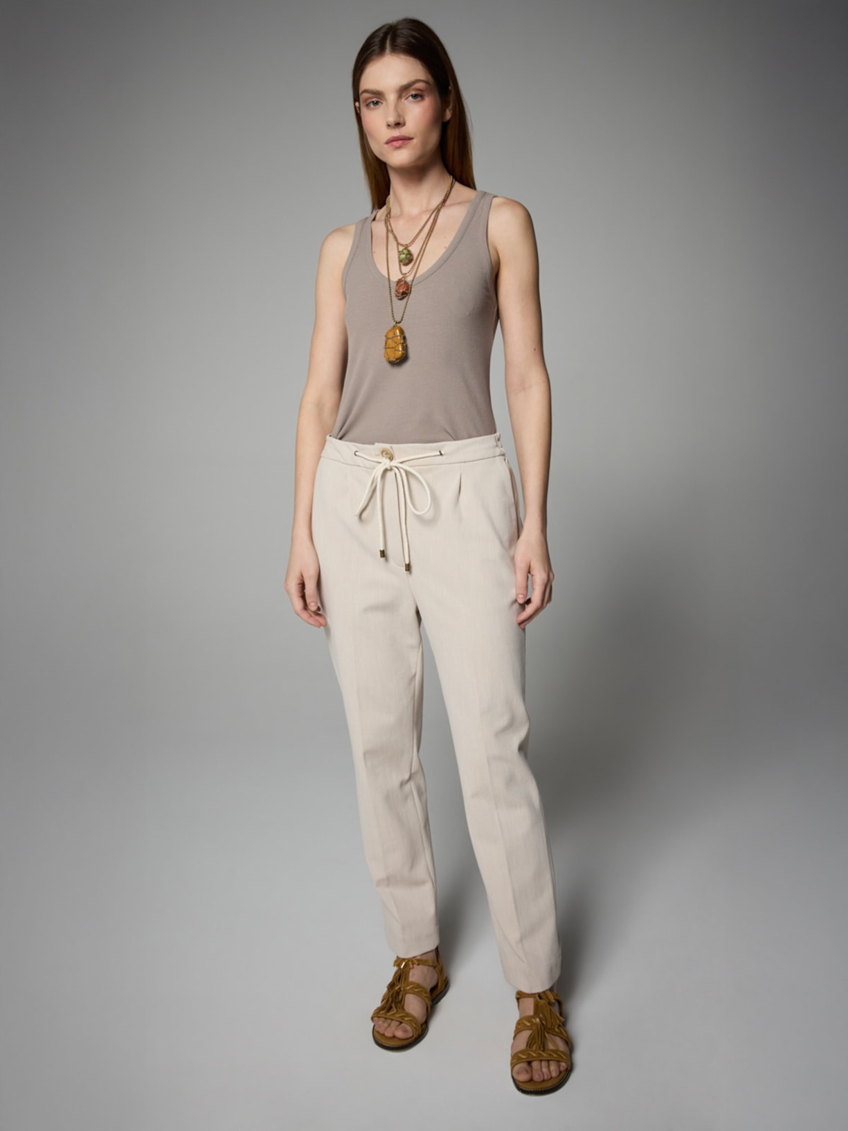 Colar Feminino Trinity I26 Dourado Mixed