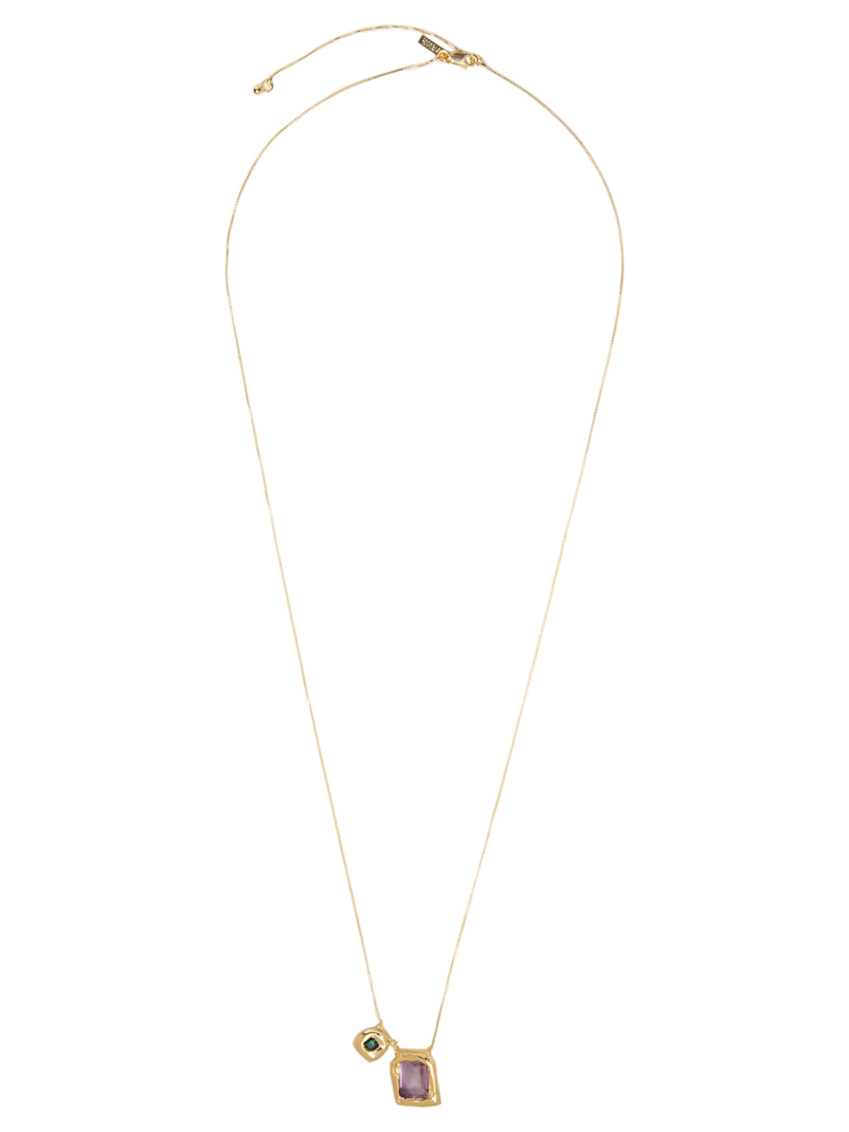 Colar Feminino Willow Ametista - Dourado